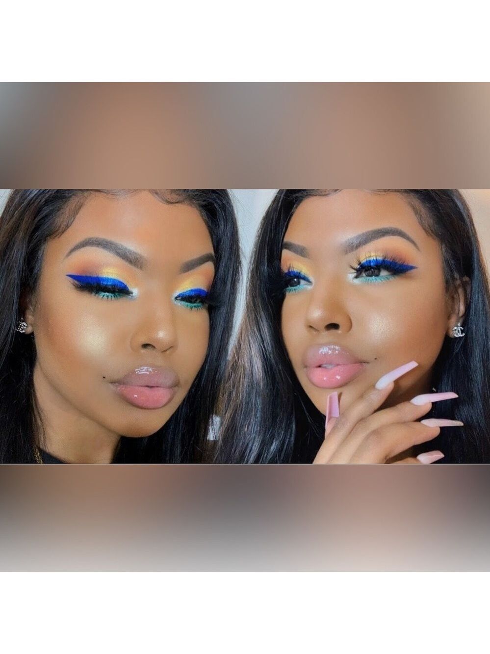 New/Sealed Illuminati Gel Paint Eyeliner Set in Electric Pink & Electric Blue - Picture 9 of 12